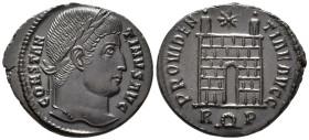 Constantine I (AD 307/310–337). Follis (AE, 20 mm, 2.84 g), Rome mint, 326.

 CONSTANTINVS AVG Laureate head of Constantine right / PROVIDENTIAE AVG...