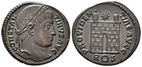 Constantine I (AD 307/310–337). Follis (AE, 19 mm, 2.95 g), Rome mint, 326.

 CONSTANTINVS AVG Laureate head of Constantine right / PROVIDENTIAE AVG...