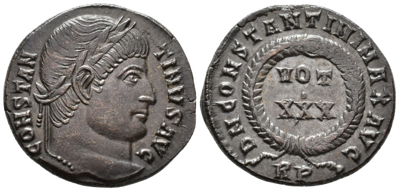 Constantine I (AD 307/310–337). Follis (AE, 19 mm, 3.00 g), Rome mint, 329.

 ...