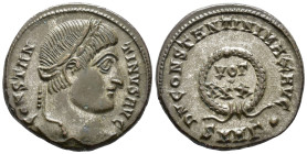 Constantine I (AD 307/310–337). Follis (AE, 19 mm, 3.69 g), Heraclea mint, 326.

 CONSTANTINVS AVG Laureate head of Constantine right / D N CONSTANT...