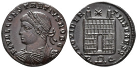 Constantius II, Caesar (AD 324–337). Follis (AE, 19 mm, 2.94 g), Rome mint, 326.

 FL VAL CONSTANTIVS NOB C Laureate, draped and cuirassed bust of C...