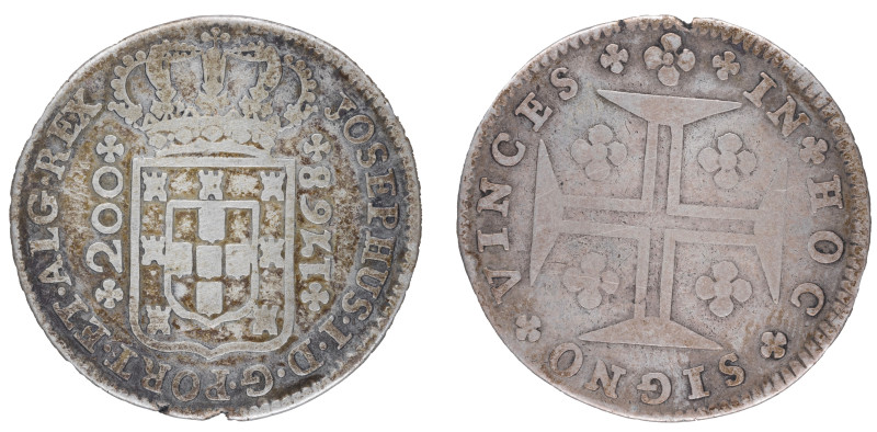 D.José I - 12 Vinténs 1768, MBC-, A.G:30.07, 6,51gr