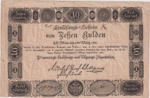 10 Gulden 1811, Einlösungsschein, beautiful condition, Pick A47

VF-