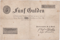 5 Gulden 1816, 1st issue Privileged National Bank, very nice condition, Pick A54

VF/VG