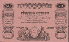 50 Gulden 1841, 4th issue Privileged National Bank, Formulare, Pick A72b

aUNC