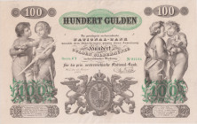 100 Gulden 1863, rare high denomination, beautiful condition, Pick A90

VF