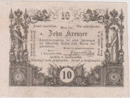 10 krejcar 1860, Coin Note, Pick A93a

aUNC