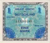 1 Marka 1944, printed by USA, 9 digit serial number with "F", BKK AM2a, Hej AM2a

UNC