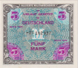 5 Marka 1944, printed by SSSR, 8 digit serial number, with dash, without "F", BKK AM3d, Hej AM3d

UNC