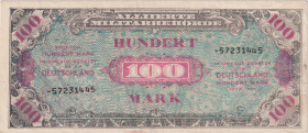 100 Marka 1944, printed by SSSR, 8 digit serial number, with dash, without "F", contemporary forgery, BKK AM7d, Hej AM7d

XF-