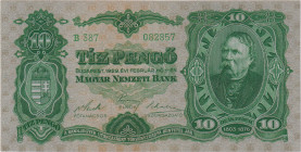 10 Pengö 1929, series B 387, BKK H5, Hej H5

VF