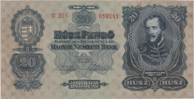 20 Pengö 1930, series C 355, perfect condition, BKK H7, Hej H7

UNC