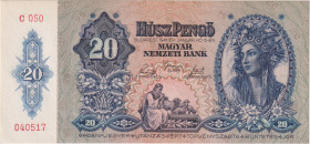 20 Pengö 1941, series C 050, BKK H8, Hej H8

UNC