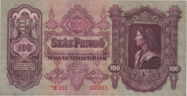 100 Pengö 1930, series *E 092, Szálasi issue, BKK H10b, Hej H10b

UNC