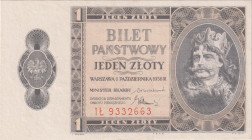 1 Zloty 1938, series IL, BKK PL1b, Hej PL1b

UNC