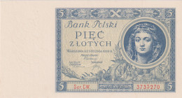 5 Zlotych 1930, series CW, BKK PL3b, Hej PL3b

UNC