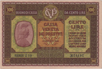 Italy, 100 Lira 1918, Cassa Veneta dei Prestiti, Pick M8

VF+