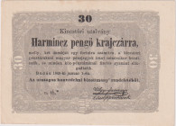 Hungary, 30 Pengö Krajczár 1849, Pick S 122, Babos F8

aUNC