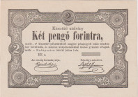 Hungary, 2 Forint 1849, Duschek signature, w/o serial number, Pick S 126a, Babos F14

aUNC