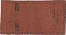 Poland, 50 Zlotych 1794, stickers on the back, Pick A4

XF-