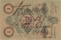 Poland, 1 Rubel 1852, value in silver rubles, graphite on the obverse, torn at the signature by the action of ink, holes, Pick A36

XF-