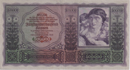 Austria, 500.000 Koruna 1922, Pick 84

VF