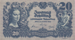 Austria, 20 Schilling 1945, Pick 116

UNC