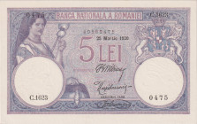 Romania, 5 Lei 1920, series C, Pick 19

UNC