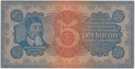 5 Koruna 1921, series 1, BKK 18, Hej 18

XF