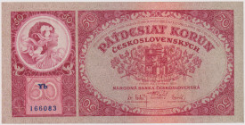 50 Koruna 1929, series Yb, BKK 24b, Hej 24b

aUNC
