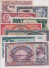 10 - 5000 Koruna, 1920 - 1934, all SPECIMEN, 8 pcs, BKK 17 - 27, Hej 17 - 27

UNC - VG-