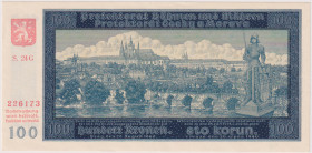 100 Koruna 1940, II.issue, series 24 G, BKK 33a, Hej 33b1

aUNC