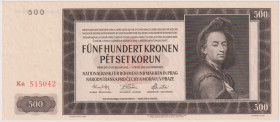500 Koruna 1942, II.issue, series Ka, BKK 36, Hej 36

UNC
