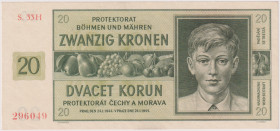 20 Koruna 1944, series 33 H, BKK 40c, Hej 40c

UNC