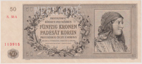 50 Koruna 1944, series 38 A, NEPLATNÉ, BKK 42, Hej 42S2

UNC