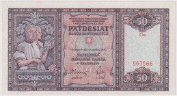 50 Koruna 1940, series Oe, BKK 50, Hej 50

UNC
