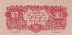 500 Koruna 1944, series AC, perforation NEPLATNÉ, BKK 60, Hej 60

UNC