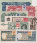 100 - 1000 Koruna, 1940 - 1941, 1944, stamp 1945, all SPECIMEN, 7 pcs, BKK 62 - 68, Hej 62 - 68

XF - VG