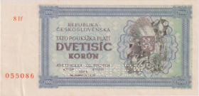 2000 Koruna 1945, series 8If, SPECIMEN, BKK 69, Hej 69

XF