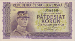 50 Koruna b.d.(1945), series JC, BKK 73, Hej 73

UNC