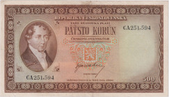 500 Koruna b.d.(1945), series CA, BKK 75, Hej 75

VF-