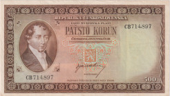 500 Koruna b.d.(1945), series CB, BKK 75, Hej 75

VG+