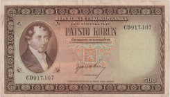 500 Koruna b.d.(1945), series CD, BKK 75, Hej 75

VG-