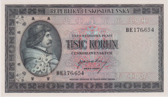 1000 Koruna b.d.(1945), series BE, BKK 76, Hej 76

aUNC