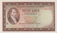500 Koruna 1946, series C, BKK 80a, Hej 81a

aUNC