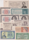 10 - 5000 Koruna, b.d.(1945) - 1950, all perforated S, 10 pcs, BKK 72 - 85, Hej 72 - 88

UNC - aUNC
