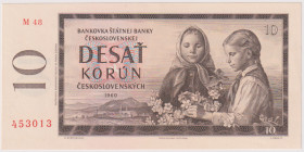 10 Koruna 1960, series M 48, BKK 94b, Hej 97b2

UNC