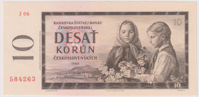 10 Koruna 1960, series J 06, BKK 94b, Hej 97b2

UNC