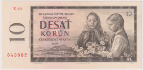 10 Koruna 1960, series X 64, BKK 94c, Hej 97c

UNC