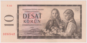 10 Koruna 1960, series X 88, BKK 94c, Hej 97c

UNC